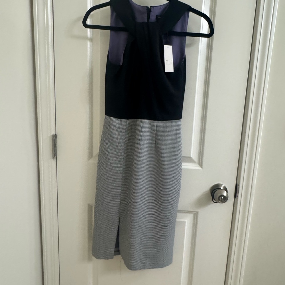 WHBM Halter Houndstooth Dress